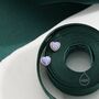 Sterling Silver Purple Opal Heart Stud Earrings, thumbnail 5 of 10