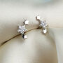 Sterling Silver Star Constellation Stud Earrings, thumbnail 2 of 7