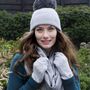 Cashmere Gloves, Hat And Scarf Personalised Gift Set, thumbnail 4 of 10