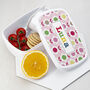 Personalised Girl's Patterned Lunch Box, thumbnail 2 of 12