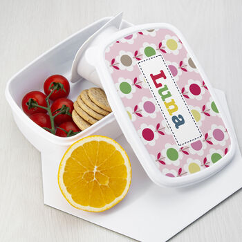 Personalised Girl's Patterned Lunch Box, 2 of 12