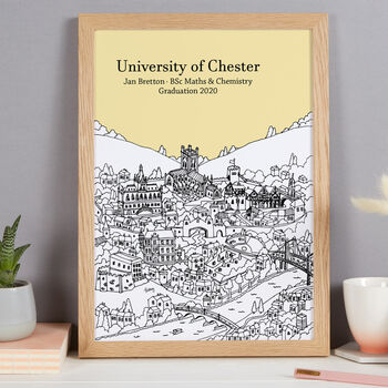 Personalised Chester Graduation Gift Print, 8 of 9