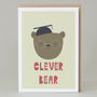 'Clever Bear' Graduation Card, thumbnail 3 of 4