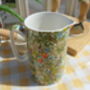 Medium China Jug In Golden Lily Design, thumbnail 8 of 9