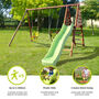 Colza Wooden Swing Set With Slide, thumbnail 2 of 11