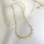 Multi Tourmaline Hammered Drop Necklace, thumbnail 6 of 7