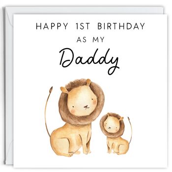 First Birthday As My Daddy Card, 2 of 2