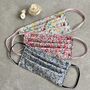Liberty Fabric Pleated Face Mask, thumbnail 3 of 5