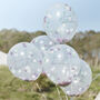 Boho Floral Confetti Hen Party Balloons, thumbnail 1 of 3