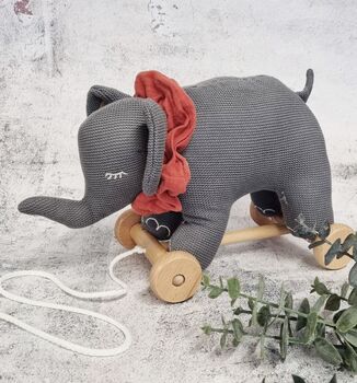 Pull Along Crochet Elephant Toy, 4 of 4