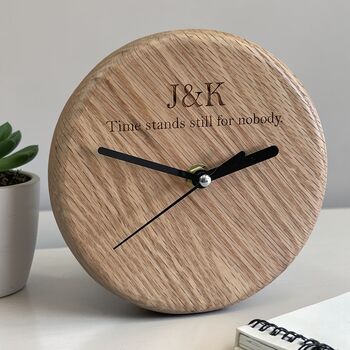 Personalised Wooden Clock, 2 of 8