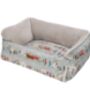 London Design Plush Pet Bed With Roll Out Blanket, thumbnail 1 of 2