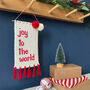 'Joy To The World' Christmas Wall Hanging, thumbnail 1 of 4