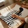 Girl In The Striped Dress Print, thumbnail 4 of 4