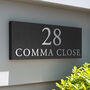 Personalised House Sign With Raised Silver Lettering, thumbnail 4 of 8