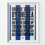 Brighton And Hove Albion 'Sussex' Football Song Print, thumbnail 1 of 3
