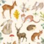 A4 Children's Print, Forest Friends Woodland Creatures, thumbnail 5 of 5