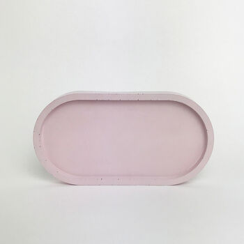 Oval Pink Concrete Trinket Dish, 4 of 4