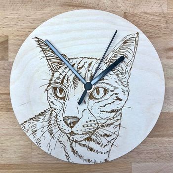 Bespoke Pet Portrait Clocks, 7 of 10