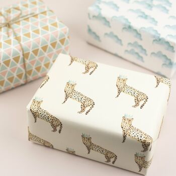 Luxury Cheetah Gift Wrap Bundle Of Five Sheets, 4 of 4