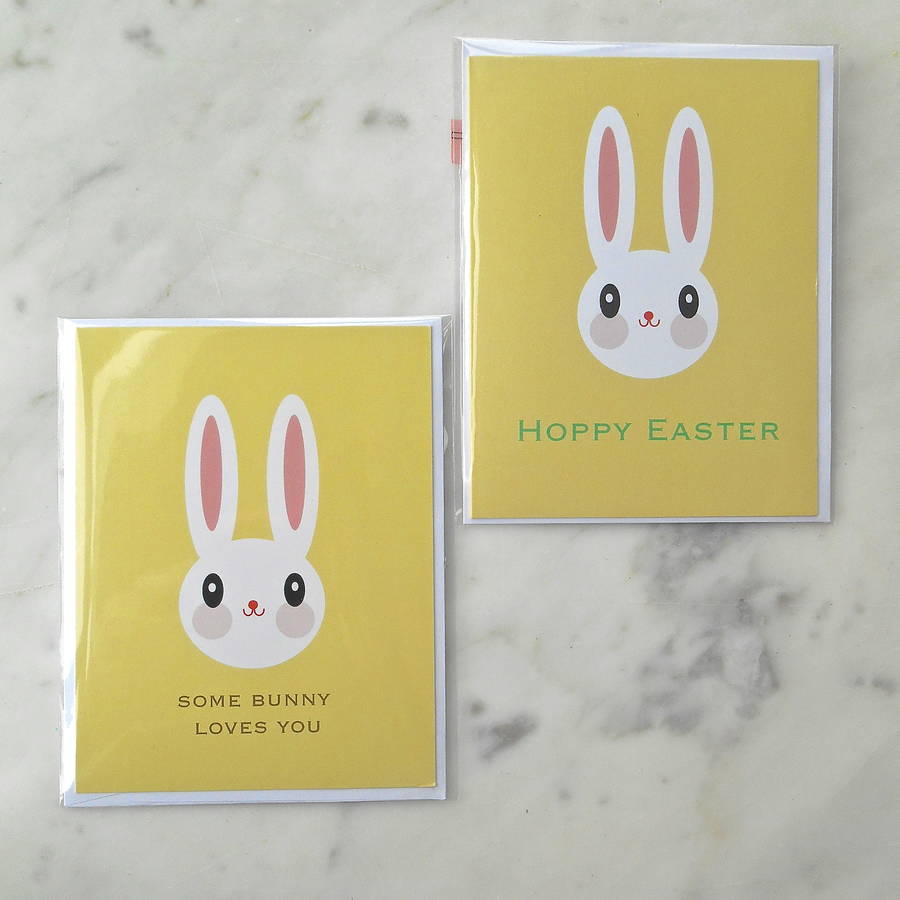 Easter Bunny Greetings Cards By Eat My Cake London | notonthehighstreet.com
