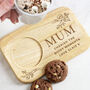 Personalised Floral Wooden Coaster Tray, thumbnail 1 of 6