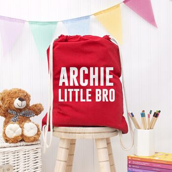 Boy's Personalised Brother Gym Bag, 3 of 8