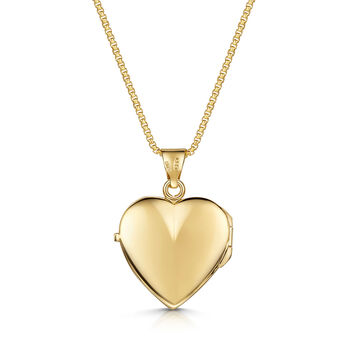 Italian Floral Heart Locket – 18 K Gold Plated, 2 of 4