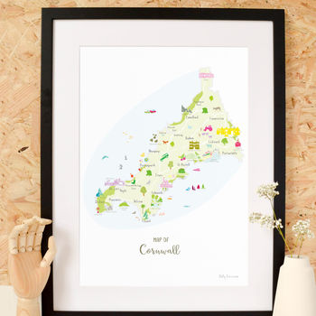 Map Of Cornwall, 5 of 9
