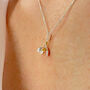 Personalised Sterling Silver January Snowdrop Birth Flower Necklace, thumbnail 2 of 8