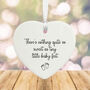 Personalised Porcelain Heart 'Tiny Little Baby Feet' New Baby, thumbnail 2 of 2
