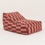 Vibes Adult Long Beanbag In Maroon Tiles, thumbnail 1 of 3