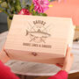 Personalised Fishing Logo Keepsake Box Gift For Fathers Day, thumbnail 1 of 4