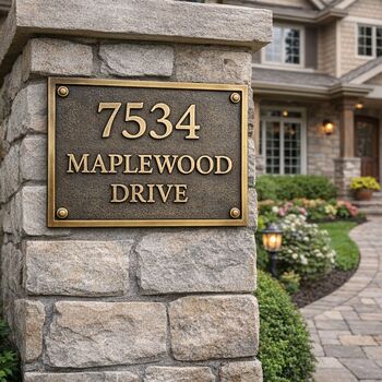 Personalised Cast Bronze Memorial Plaque, 4 of 6