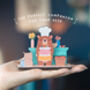 Personalised Bear Birthday Pop Out Card, thumbnail 5 of 5