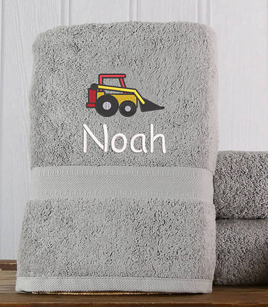 children's personalised bath towel by duncan stewart