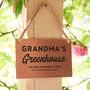 Personalised Greenhouse Copper And Rope Garden Sign, thumbnail 1 of 1