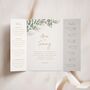 Eucalyptus Gatefold Wedding Invitations, thumbnail 1 of 5