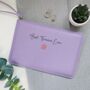 Personalised Best Teacher Ever Flower Accessory Pouch, thumbnail 1 of 2