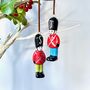 Personalised Ceramic Soldier Christmas Decoration, thumbnail 2 of 3