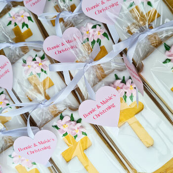 Personalised Christening Favours, Six Baptism Biscuits, 7 of 11