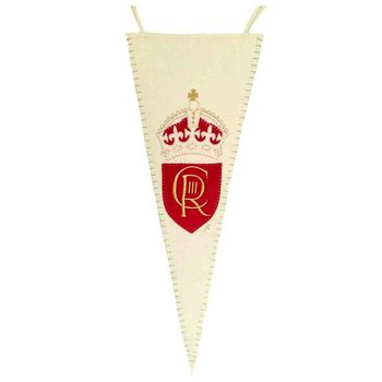 Souvenir Coronation Pennant In Embroidered Pure Wool, 9 of 9