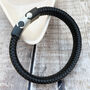 Tread Leather Bracelet Black, thumbnail 3 of 6