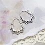Sterling Silver Mini Marrakesh Hoops, thumbnail 2 of 4