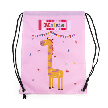 Personalised Children's Giraffe Waterproof Swim Bag, 8 of 8