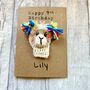Personalised Age Name Llama Crochet Birthday Card Handmade, thumbnail 1 of 12