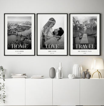 Set Of Three Personalised Favourite Photo Prints, 5 of 8