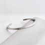 Personalised Men's Sterling Silver Square Cuff, thumbnail 5 of 6
