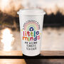 Personalised ‘It Takes A Big Heart To Shape Little Minds’ Travel Mug – Teacher Gift, thumbnail 4 of 6