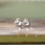 April Birthstone Earrings Diamond, thumbnail 2 of 4